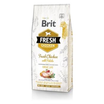 Brit Fresh Adult Great Life - Csirke és burgonya 12 kg kép