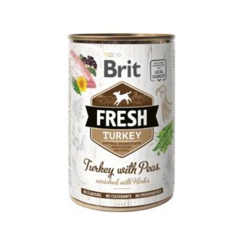 Brit Fresh Pulyka Borsóval konzerv 400g