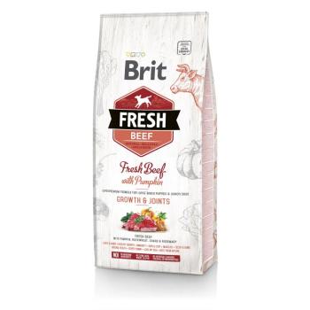 Brit Fresh Puppies & Junior Dogs Growth & Joints - Marha és sütőtök 12 kg kép