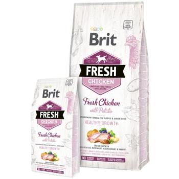 Brit Fresh Puppy Chicken with Potato Healthy Growth 12 kg kép