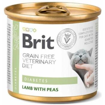 Brit Grain Free Veterinary Diet Diabetes lamb with peas 200 g kép
