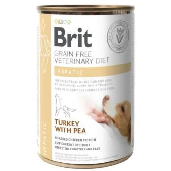 Brit Grain Free Veterinary Diet Hepatic Turkey & Peas 400 g kép