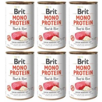 Brit Mono Protein Beef & Rice 6x400 g kép