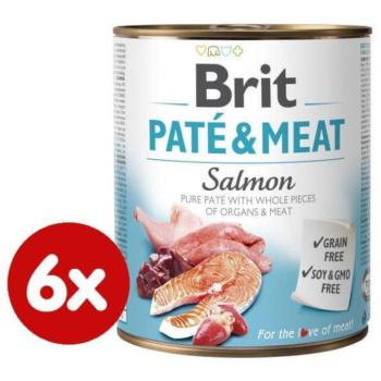 Brit Paté & Meat Salmon 6x800 g kép