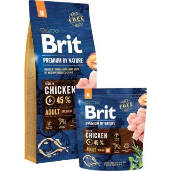 Brit Premium by Nature Adult Medium Chicken 3 kg kép