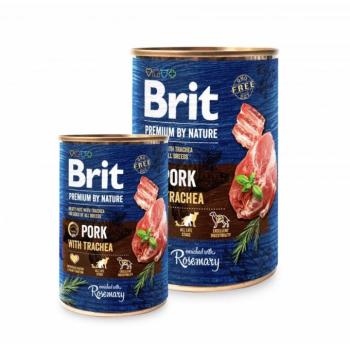 Brit Premium by Nature Adult Pork with Trachea 24 x 800 g kép