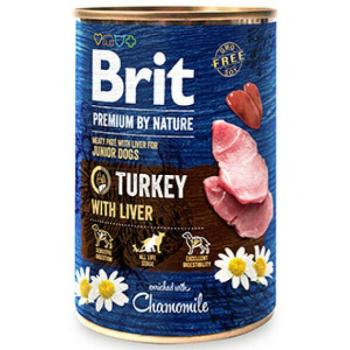 Brit Premium by Nature Turkey & Liver 400 g kép