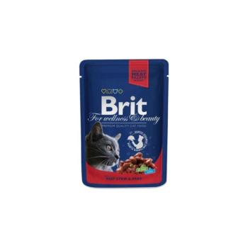 Brit Premium Cat Pouches with Beef Stew & Peas 4x100 g kép