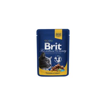 Brit Premium Cat Pouches with Chicken & Turkey 4x100 g kép
