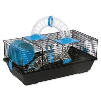 Cage Small Animals Libor fekete, felszerelés kék 50,5x28x21cm kép