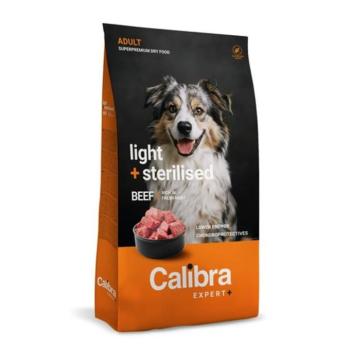 Calibra Dog EXPERT+ Adult Light & Sterilised Beef kutyatáp 2x 12 kg kép