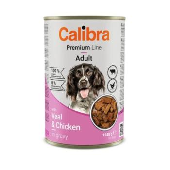 Calibra Dog Premium with Veal&Chicken konzerv 12x1240g kép