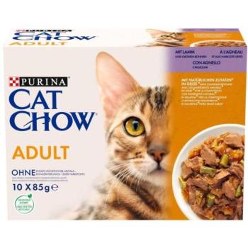 Cat Chow Adult lamb 10x85 g kép