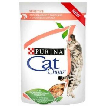 Cat Chow Sensitive salmon 85 g kép