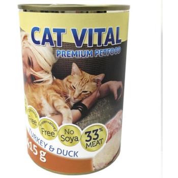 Cat Vital Duck and turkey 415 g kép