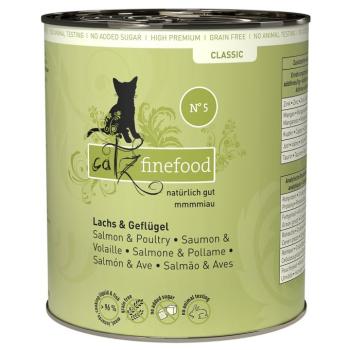 catz finefood gazdaságos csomag 12 x 800 g - Lazac & szárnyas kép