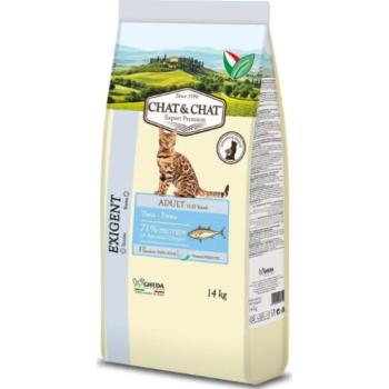 Chat&Chat Adult Exigent tuna 14 kg kép
