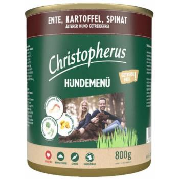Christopherus Dog Menu Duck & Potato & Spinach 800 g kép