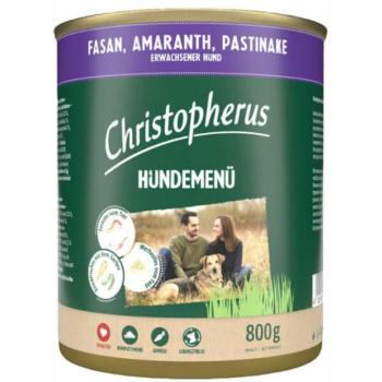 Christopherus Dog Menu Fasan & Amaranth & Parsnips 800 g kép