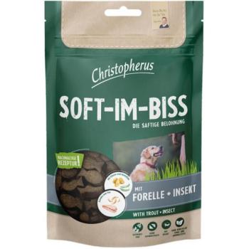 Christopherus Soft-Im-Biss Grain Free pisztráng és rovar 125 g kép