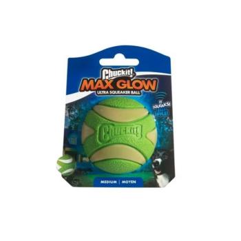 Chuckit Max Glow Ultra Squeaker Labda (M) kép