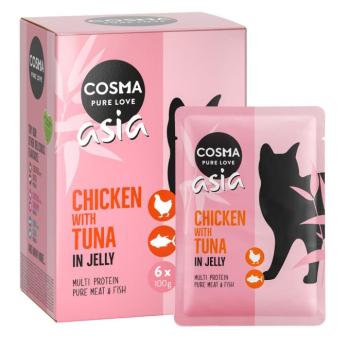 Cosma Asia frissentartó tasakban gazdaságos csomag 24 x 100 g - Csirke & tonhal kép