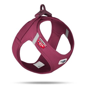Curli Vest Clasp Air-Mesh hám kutyáknak, rubin, L: mellkas körfogat 49,1-55,4 cm kép
