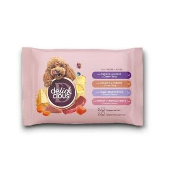 Delickcious alutasak MIX kutyaeledel válogatás 2x80g, 2x85g kép