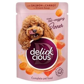 Delickcious Lazac csíkok répával krémlevesben 85g kép