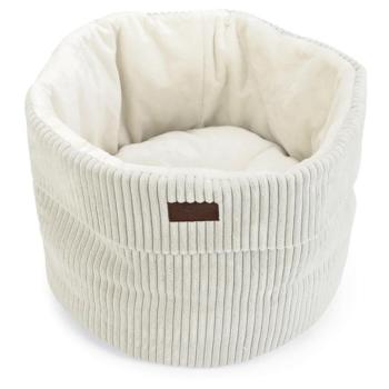 Designed by Lotte Ribble macskakosár, fekhely macskáknak Ø 50 x M 35 cm, világosszürke kép