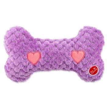 Dog Fantasy Cuddle Játék Melegítő Csont lila 23cm kép
