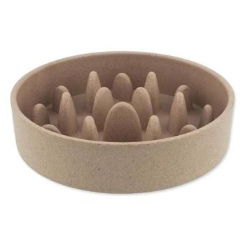 Dog Fantasy EcoStyle habzsolásgátló tál bézs 14cm, 400ml kép