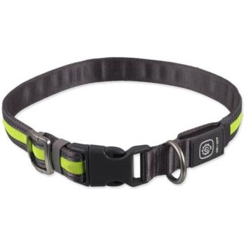 Dog Fantasy USB LED nylon világító nyakörv S-M zöld 1,9x35-50cm kép