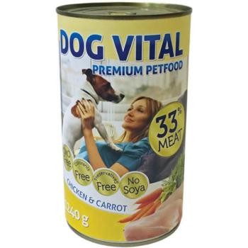 Dog Vital konzerv chicken&carrot 6x1240g kép