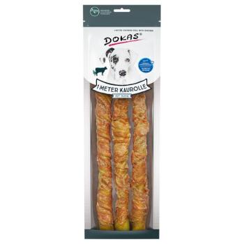 Dokas 1 méter rágótekercs kutyáknak- 3 x csirke kép