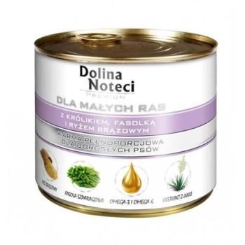 Dolina Noteci Premium Adult Small Breed rabbit, green beans and brown rice 185 g kép