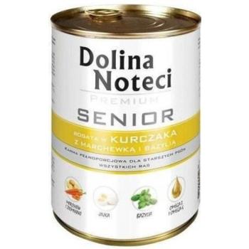 Dolina Noteci Premium Senior chicken with carrots & basil 400 g kép