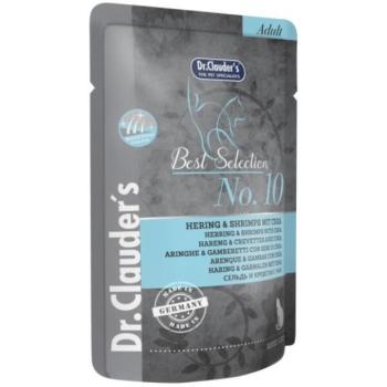 Dr.Clauder's Best Selection No.10 herring & shrimp with chia 85 g kép