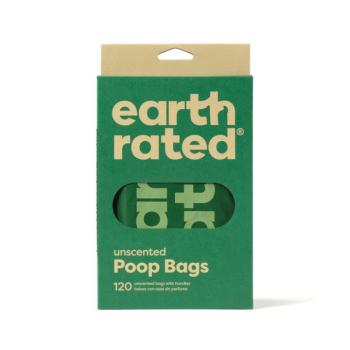 Earth Rated 120 kutyapiszok zacskó fogantyúval kutyáknak, illatmentes kép