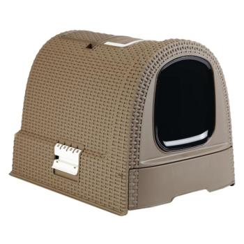 Eco-Friendly Curver mokka színű macska WC, 51x38,5x39,5cm kép