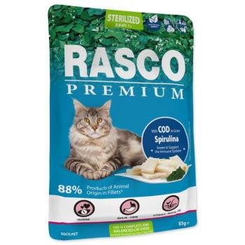 Egy csomag Rasco Premium Sterilizált tőkehal spirulinával 85g kép