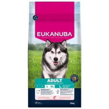 EUKANUBA Adult Large lazacban és árpában gazdag takarmány 12 kg kép