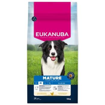 EUKANUBA Érett Közepes friss csirkében gazdag takarmány 15 kg kép