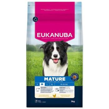 EUKANUBA érett közepes testű kutyáknak szánt táp friss csirkében gazdag 3 kg kép