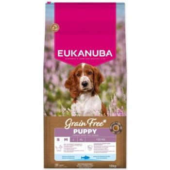 EUKANUBA Gabonamentes kölyökkutya eledel kistestű és közepes testű kutyáknak, gazdag tengeri halban kép