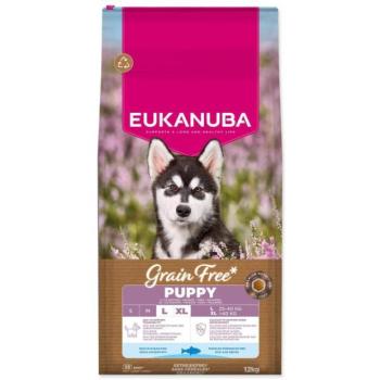 EUKANUBA Gabonamentes kölyökkutya nagytestűeknek, gazdag tengeri halban 12 kg kép