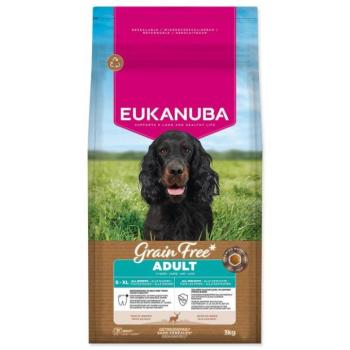 EUKANUBA Grain Free Adult minden fajta számára gazdag szarvashúsban 3 kg kép