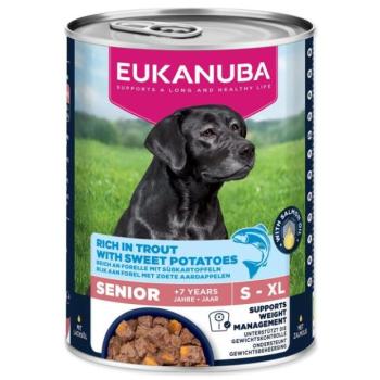 EUKANUBA Senior konzerv gazdag pisztrángban és édesburgonyában 400 g kép