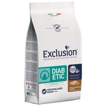 Exclusion Diabetic Medium & Large pork, sorghum & pea 12 kg kép