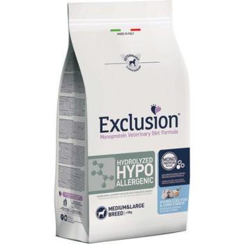 Exclusion Hydrolyzed Hypoallergenic Medium & Large fish & corn starch 2 kg kép